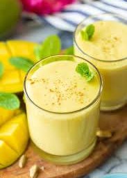 Mango lassi no sugar โยเกิร์ตมะม่วงปั่นอินเดียแบบไม่มีน้ำตาล