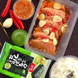 ชุดแซลมอนดองซีอิ้วเกาหลี