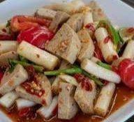 ยำไหลบัวหมูยอ