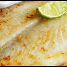 ปลากระพงย่างเนย