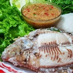 ถิงถิง ปลาเผาผักสด