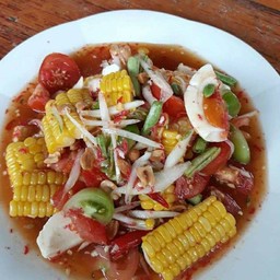 ตำข้าวโพดไข่เค็ม