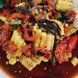 ตำข้าวโพ้ดหอยดอง