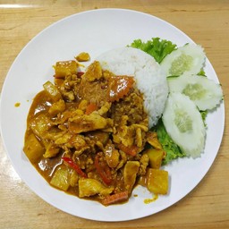 ข้าวราด - แกงกระหรี่