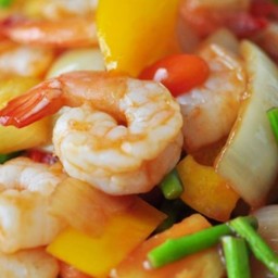 กุ้งผัดเปรึ้ยวหวาน