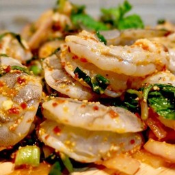 ลาบกุ้งสด