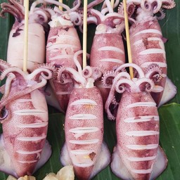 ปลาหมึกไข่ไซร์ใหญ่ตัวละ 70 บาท