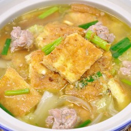 (กับข้าว)แกงจืดไข่น้ำ หมูสับ