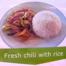 ผัดพริกราดข้าว