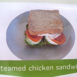 Steamed chicken sandwich