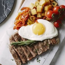 STEAK AND EGG