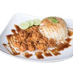 ไก่กรอบซอสเทริยากิ(เป็นกับข้าว)