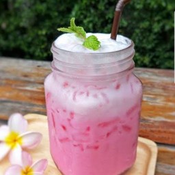 นมชมพู เย็น