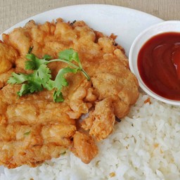 ข้าวไข่เจียวกุ้งสับ