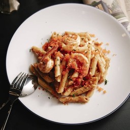 Penne Ebiko Prawn Bisque Sauce