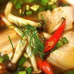 ต้มแซ่บหมูใส่เห็ด