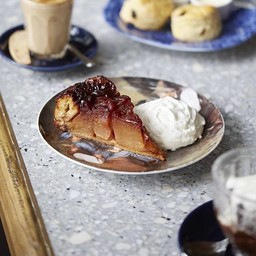 Apple Tart with Whipped Cream
