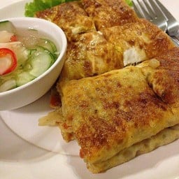 อัสลามโรตี.ไก่ทอดหาดใหญ่..ข้าวหมกไก่ .โรตี ตลาดศรีบุญเรือง  วัดตะกลำ่