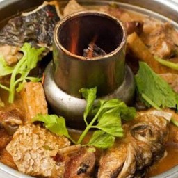 หัวปลากะพงต้มเผือก