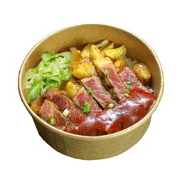 ข้าวพรานเมกัน-ซอสบาร์บีคิว