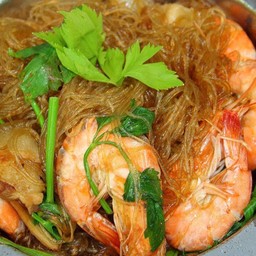 (กับข้าว)กุ้งอบวุ้นเส้น