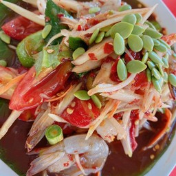 ตำกุ้งสด