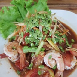 ตำกุ้งลวก