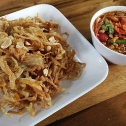 ตำเห็ดเข็มทอด