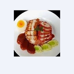 ข้าวหมูแดงหมูกรอบ