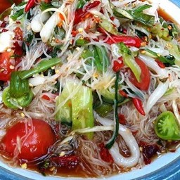 ตำซั่วผัก ปูปลาร้า