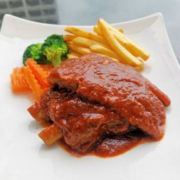 ซี่โครงหมูซอสบาร์บีคิว