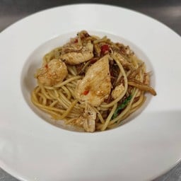 สปาเก็ตตี้ขี้เมาไก่ย่าง