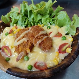 สลัดกุ้งทอด