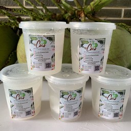 น้ำมะพร้าวน้ำหอมพร้อมเนื้อนุ่มๆ 5 กระปุก