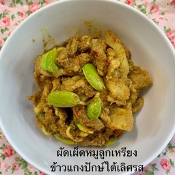 ผัดเผ็ดหมูลูกเหรียง