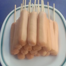 ไส้กรอกไก่รมควันหนังกรอบ