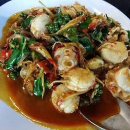 ผัดฉ่าหอยเชลล์