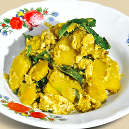 ฟักทองผัดไข่