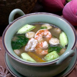 แกงเลียงกุ้งสด ( Gangliang Goongsod )
