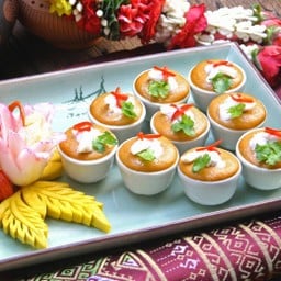 ห่อหมกขนมถ้วย ( Hormok Kanomtuay )