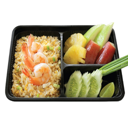 M1 ข้าวผัดกุ้ง +ผลไม้รวม