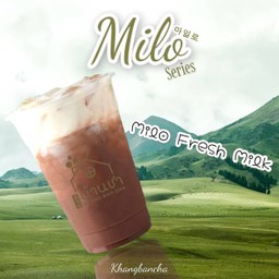 นมสด ไมโล .