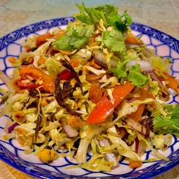 ยำใบชาพม่า 凉拌缅甸茶叶豆