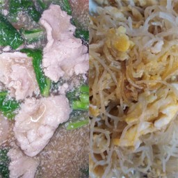 ราดหน้าเส้นหมี่ผัดไข่
