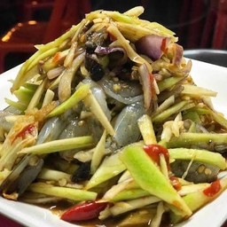 ตำมะม่วงกุ้งสด