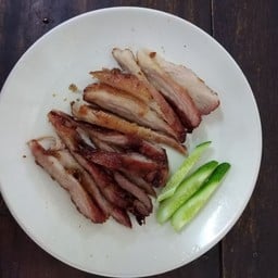 ข้าวมันไก่ย่าง+คอหมูย่างธรรมดา