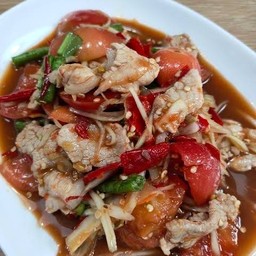 ตำหมูตกครกปูปลาร้า
