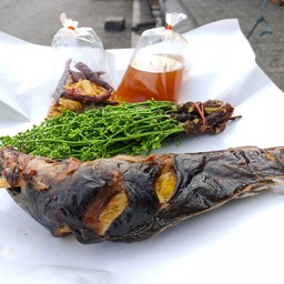 หมูทอด ปังปัง !!ปลาดุกย่างสะเดาน้ำปลาหวาน