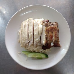 ข้าวมันไก่ต้ม+ไก่ย่างพิเศษ