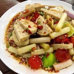 ตำสายบัวหมูยอ